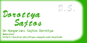 dorottya sajtos business card